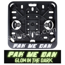 BROMFIETSKENTEKENPLAATHOUDERS LIGGEND BSF - PAK ME DAN (GLOW IN THE DARK)