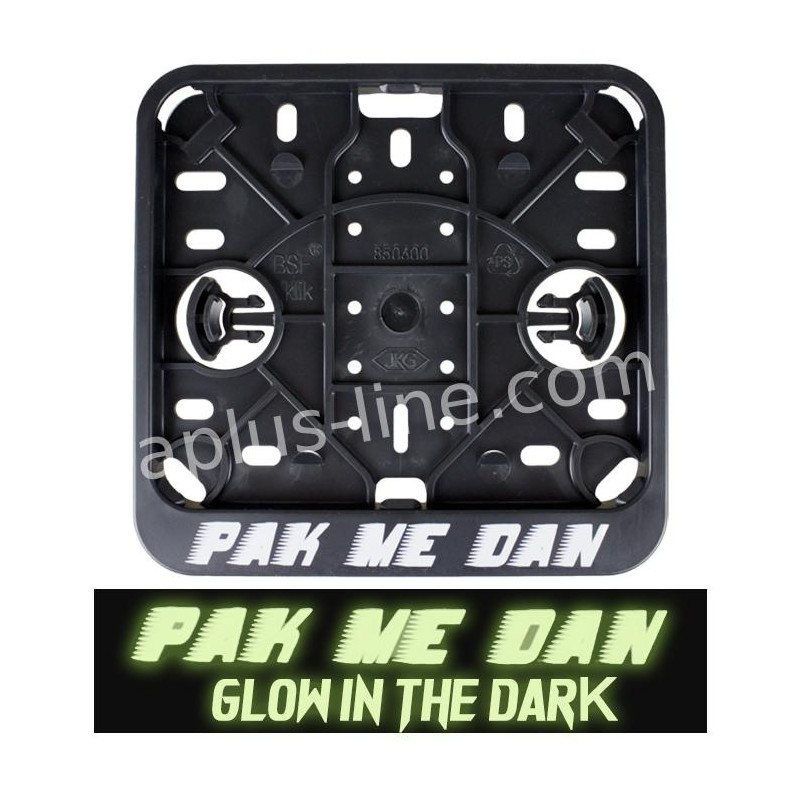 BROMFIETSKENTEKENPLAATHOUDERS LIGGEND BSF - PAK ME DAN (GLOW IN THE DARK)