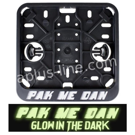 BROMFIETSKENTEKENPLAATHOUDERS LIGGEND BSF - PAK ME DAN (GLOW IN THE DARK)