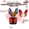 PACKAGE DEAL - 1X KNIPPERLICHTSET MOVING DAGRIJ VOORZIJDE PASSEND OP VESPA GTS + 1X KNIPPERLICHTSET MOVING DAGRIJ ACHTERZIJDE PA