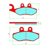 REMBLOKSET ALPHA SPRINT, PRIMAVERA, FLY, CITYSTAR, GTS, LIB RST (GEEN E-MARK)