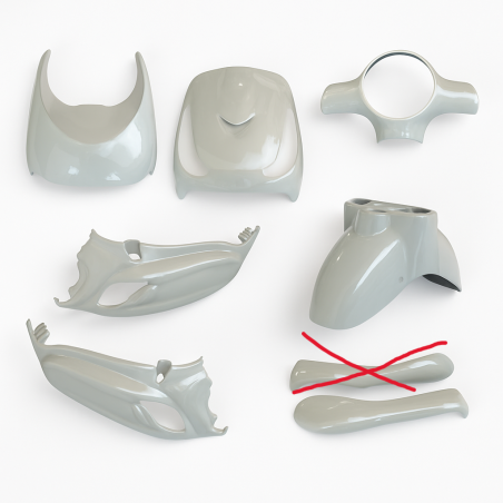 PLAATSET APLUS PASSEND OP FIDDLE II - PEARL WHITE (ZONDER RECHTER ONDERKAP)