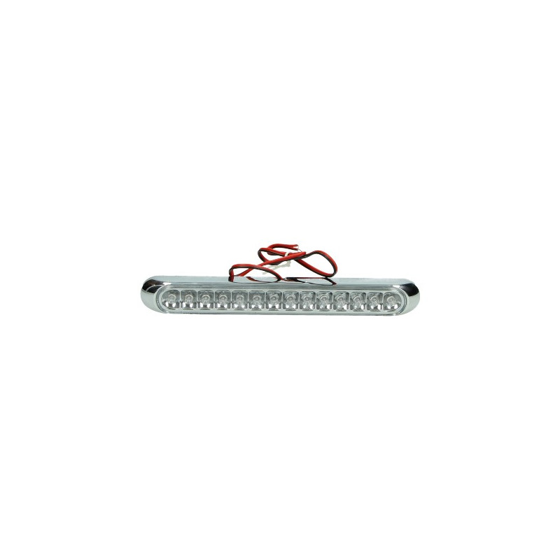 brake light Power1 led universal 14 LEDs red chrome