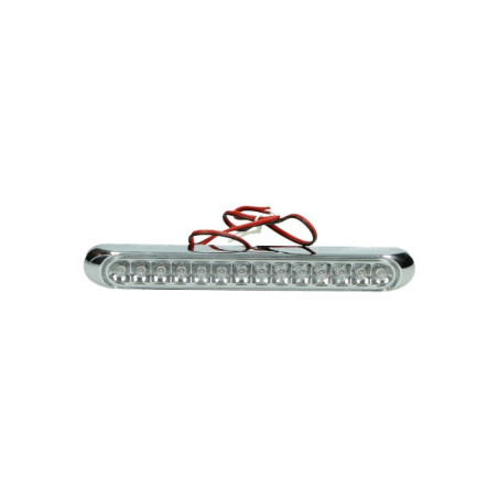 remlicht Power1 led universeel 14 leds rood chroom