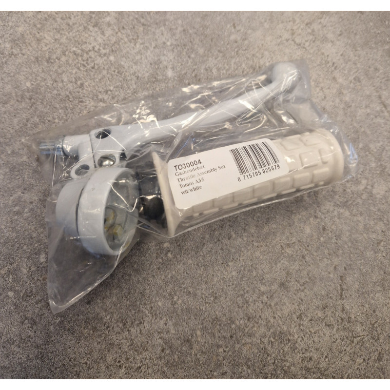 throttle/brake lever (handle is discolored) right white Tomos A3