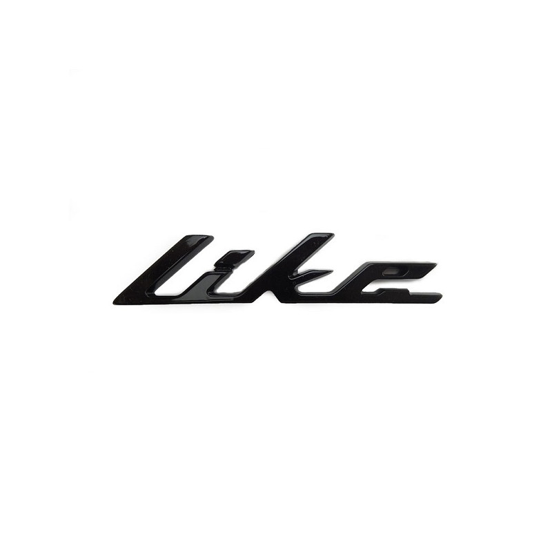 embleem Kymco origineel woord [like] beenschild zwart glans new like 86102-acc1-e10-t03