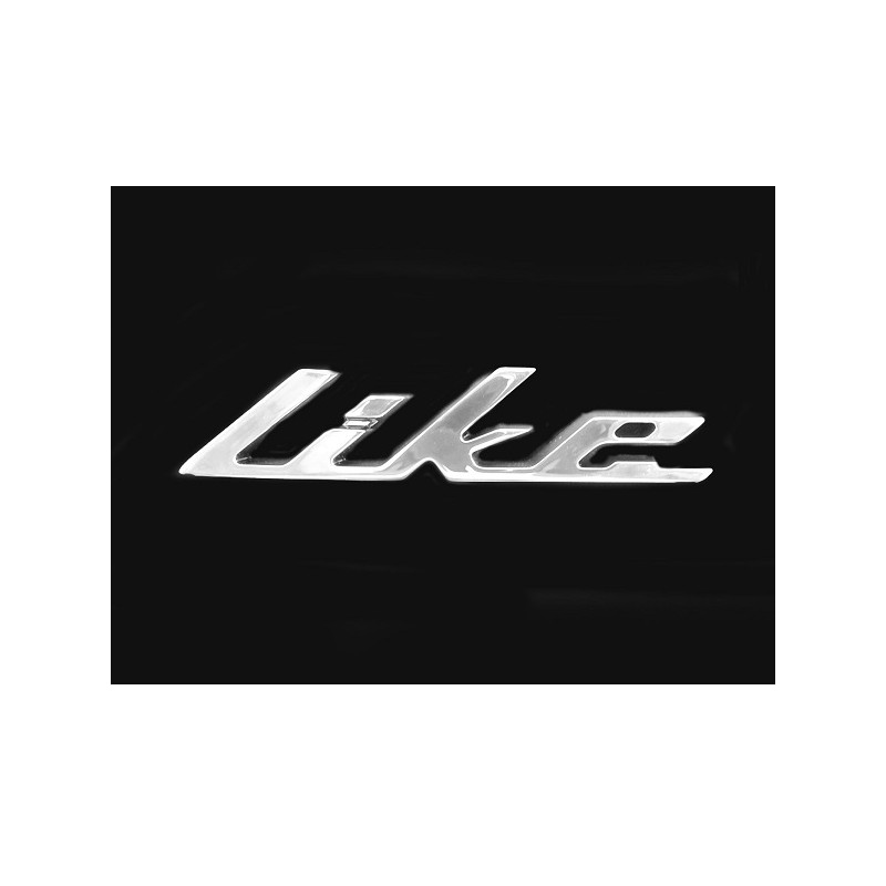 embleem Kymco origineel woord [like] beenschild chroom new like 86102-acc1-e10-t01