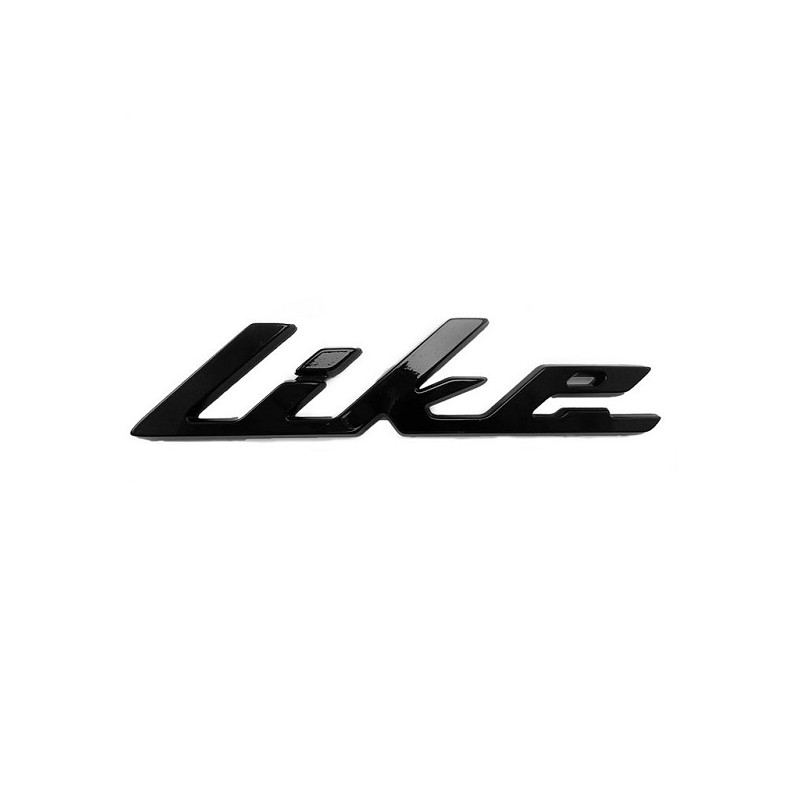 embleem Kymco origineel woord [like] zijscherm zwart mat new like 86202-acc1-e10-t03