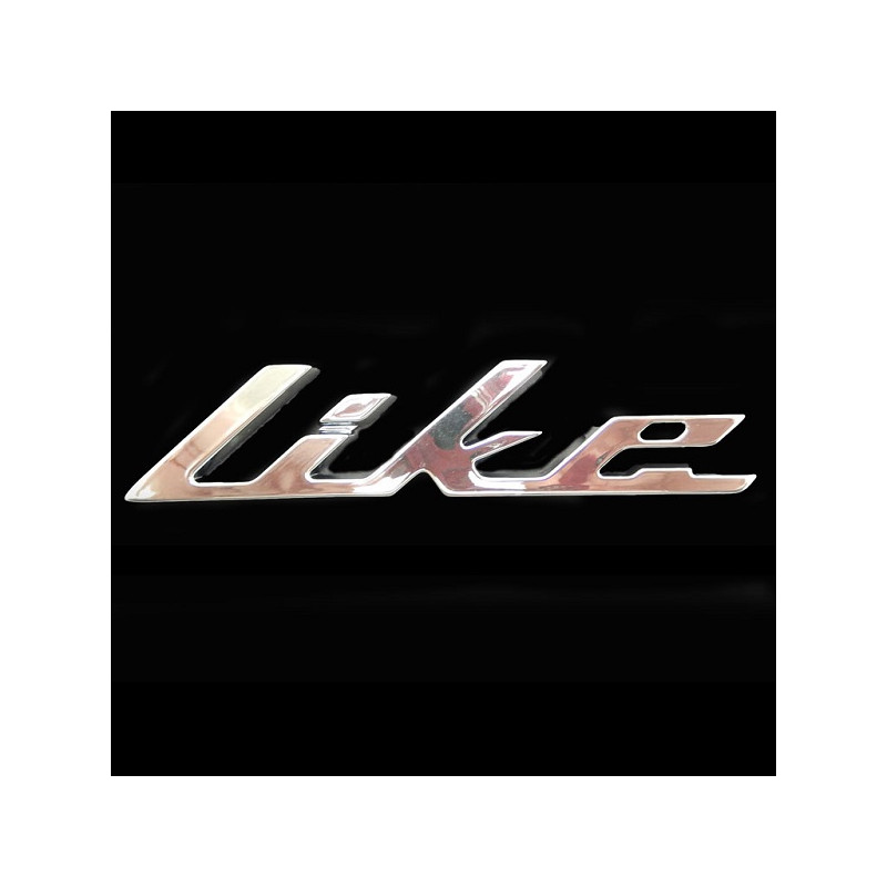 emblem Kymco original word [like] side cover chrome new like 86202-acc1-e10-t01