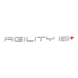 emblem Kymco original word [agility 16+] side cover agility 16inch 86202-alj8-e10-t01