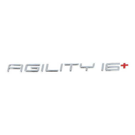 emblem Kymco original word [agility 16+] side cover agility 16inch 86202-alj8-e10-t01