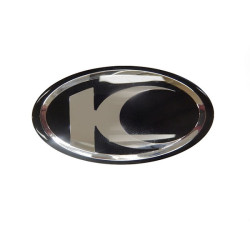 emblem Kymco original logo thick black/chrome agility 16+, downtown, new like, super-8 86102-alg1-e00-t01