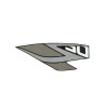 sticker Kymco original leg shield word [50] left black/grey agility euro 4 86283-ldc8-e9n-t06