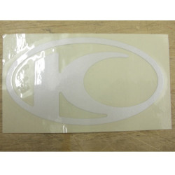 sticker Kymco original logo leg shield white kymco 86700-ldc8-e70-t01