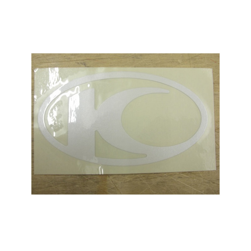 sticker Kymco original logo leg shield white kymco 86700-ldc8-e70-t01
