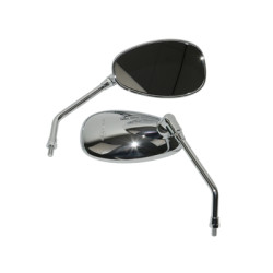 mirror set oval Kymco chrome people-s