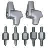adapter set DMP mirror m6-m10 scooter