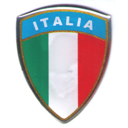 embleem vlag italie universeel groot 3d per stuk