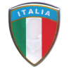 embleem vlag italie universeel groot 3d per stuk