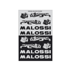stickerset malossi zwart/zilver 12-delig 3320623