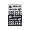 stickerset malossi zwart/zilver 12-delig 3320623
