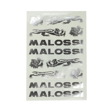 sticker set Malossi chrome/grey 12-parts 3314465