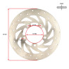 remschijf 5-gaats voor 260mm agility 16inch, people-s