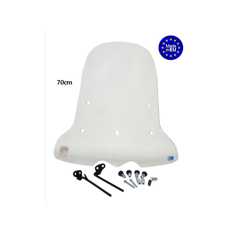 windscherm Regia met bevestigingsset (made in EU) hoog 70cm helder kymco, vp50