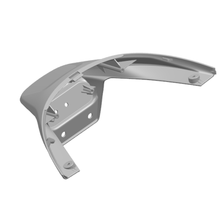 Achterspatbord boven-E300P-Black