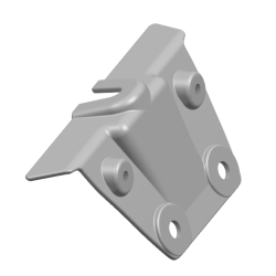 Bovenste achterplaat achterspatbord-E300SE