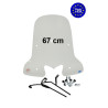 windshield Regia with mounting set (made in EU) (made in EU) 67cm clear kymco, people-s