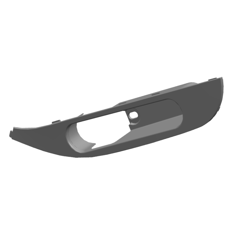 Afwerking voetsteun links-E80C-zwart