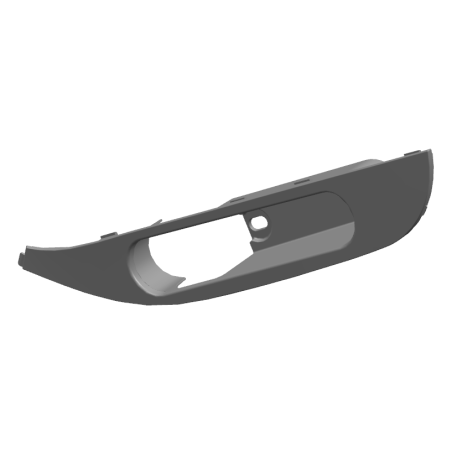 Afwerking voetsteun links-E80C-zwart