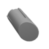 Rubber plug windscherm linksboven voor-E80C-zwart
