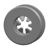 Beschermrubber binnenkant voorspatbord-E80C