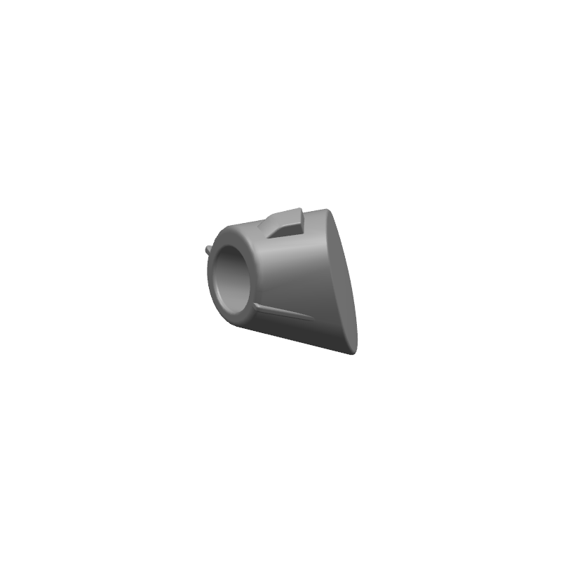 Rubber plug windscherm linksonder voor-E100-zwart