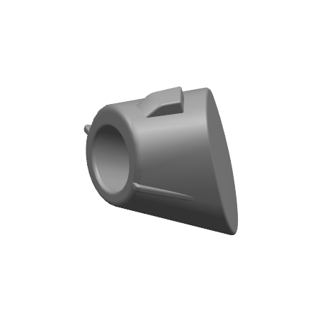 Rubber plug windscherm linksonder voor-E100-zwart