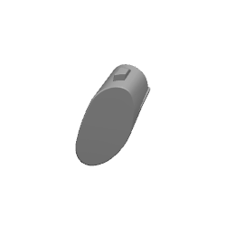 Rubber plug windscherm rechtsonder voor-E100-zwart