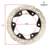 brake disc 6-holes kymco 240mm super-8