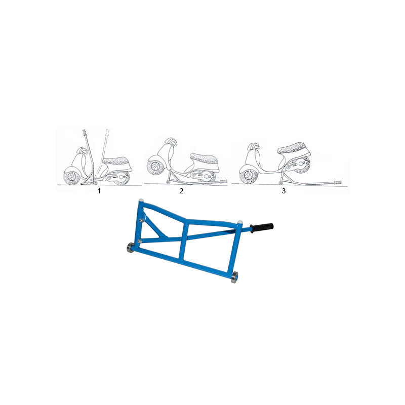 paddock stand DMP race universeel blauw scooter
