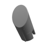 Rubber plug beugel voetsteun linksachter-EU