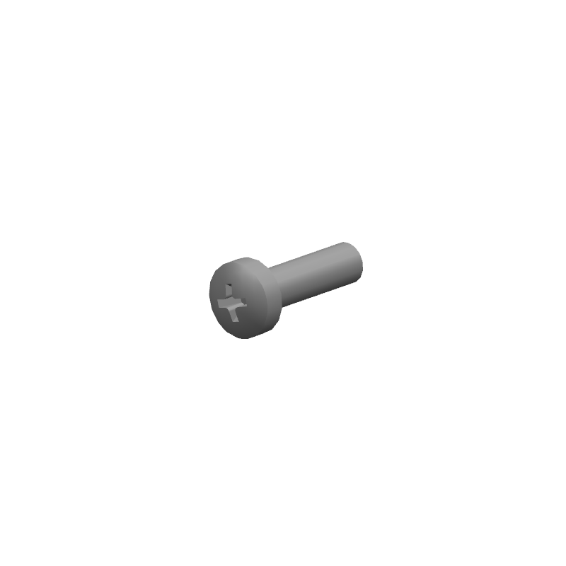 Kruiskopschroef bolkop verzonken-M3*10
