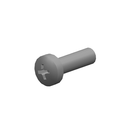 Kruiskopschroef bolkop verzonken-M3*10