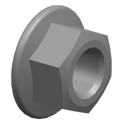 Zelfborgende zeskantflensmoer-M10x1,25