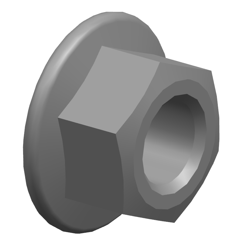 Zelfborgende zeskantflensmoer-M10x1,25