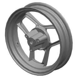 Aluminium voorwielnaaf-MT2,5-12