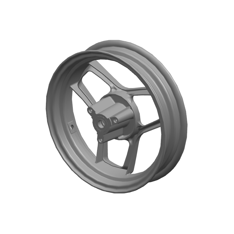Aluminium voorwielnaaf-MT2,5-12