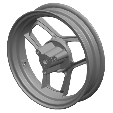 Aluminium voorwielnaaf-MT2,5-12