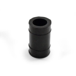 rubber uitlaat nademper kort 22mm zwart