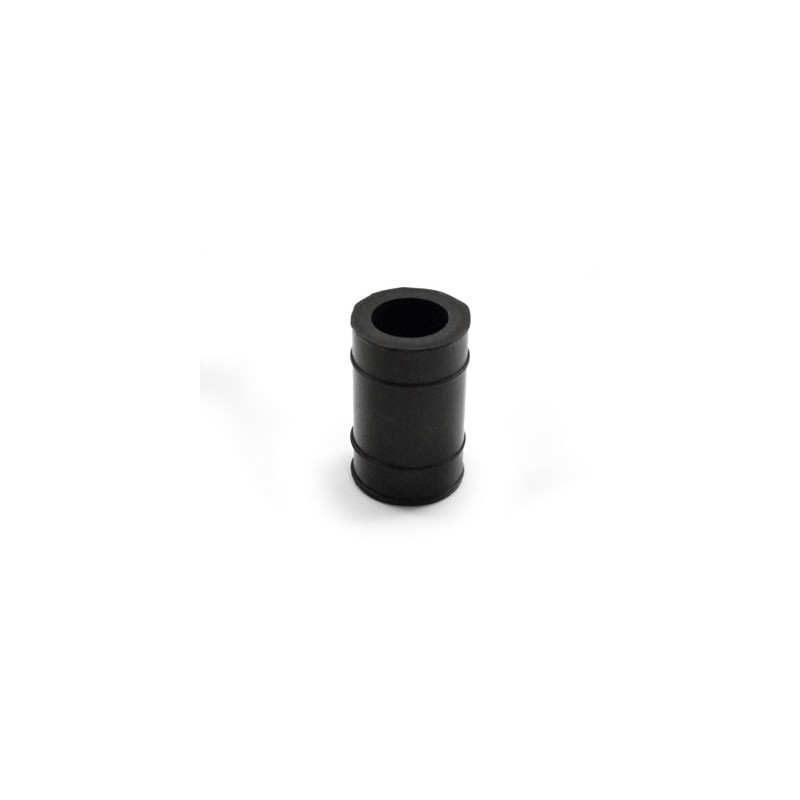 rubber uitlaat nademper kort 22mm zwart